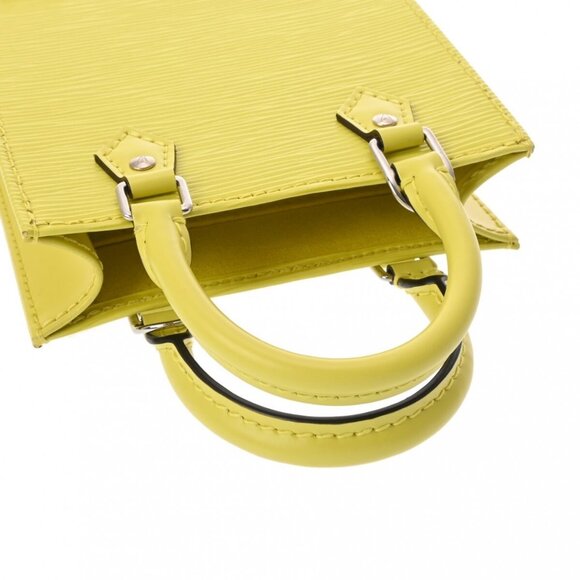LOUIS VUITTON Epi Petit Sac Plat 2WAY Jaune Sedra - Picture 9 of 12